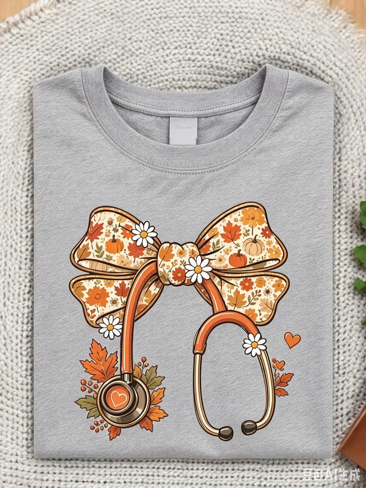Thanksgiving Nurse Coquette Bow Sweatshirt