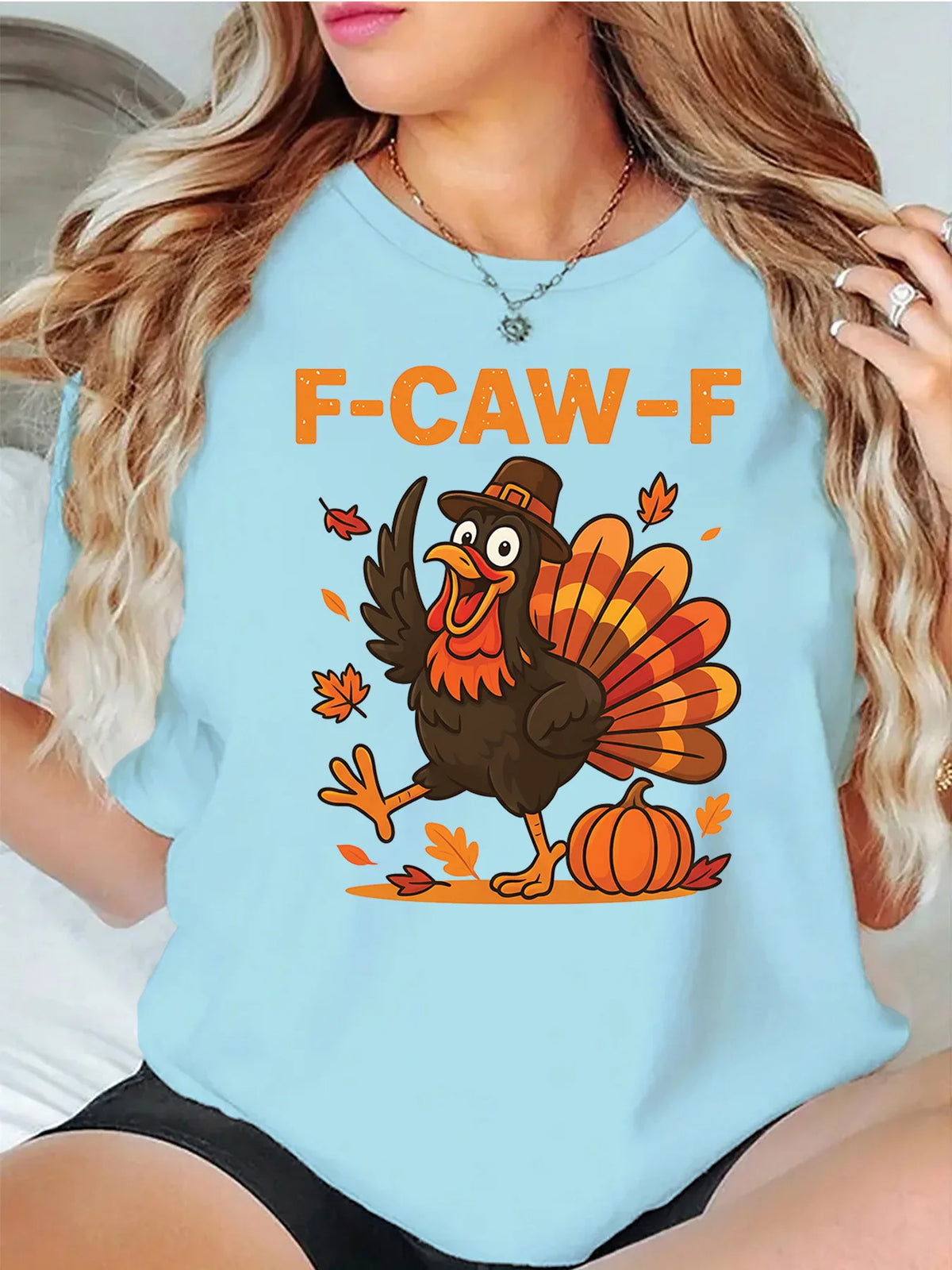 Thanksgiving Turkey Pilgrim Hat Graphic T Shirt