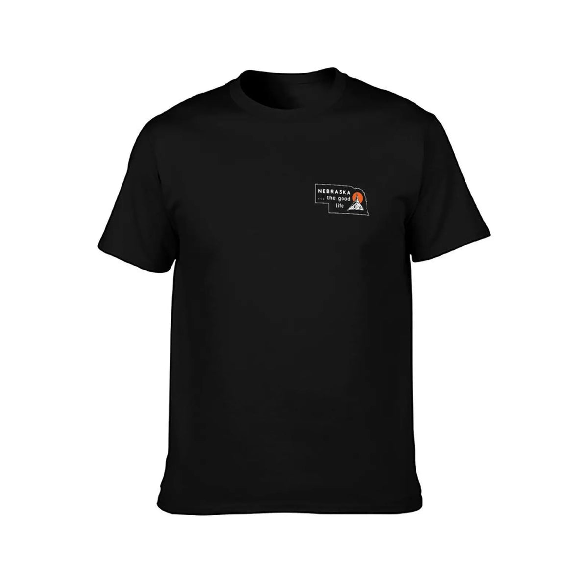 Nebraska Map - The Good Life T-Shirt