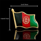 Afghanistan National Flag Metal Patriotism Pin