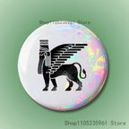 Assyrian Colossal Lamassu Flag Custom Badges