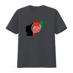 Afghanistan Flag Map Design T Shirt