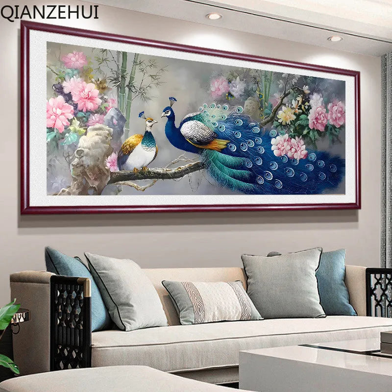 Peacock Cross Stitch Kit
