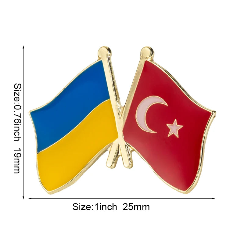 Ukraine Flag Laple Pin Badge