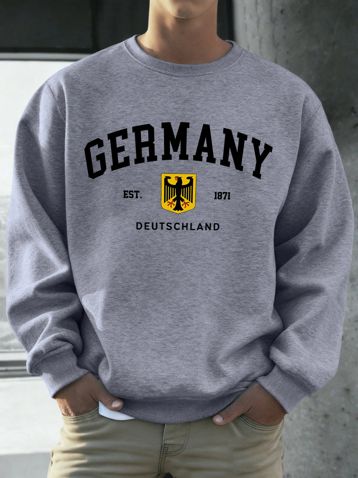 Germany Deutschland National Emblem Print Men Sweatshirt