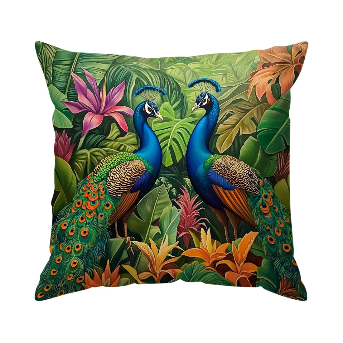 Peacock Cushions Pillowcase