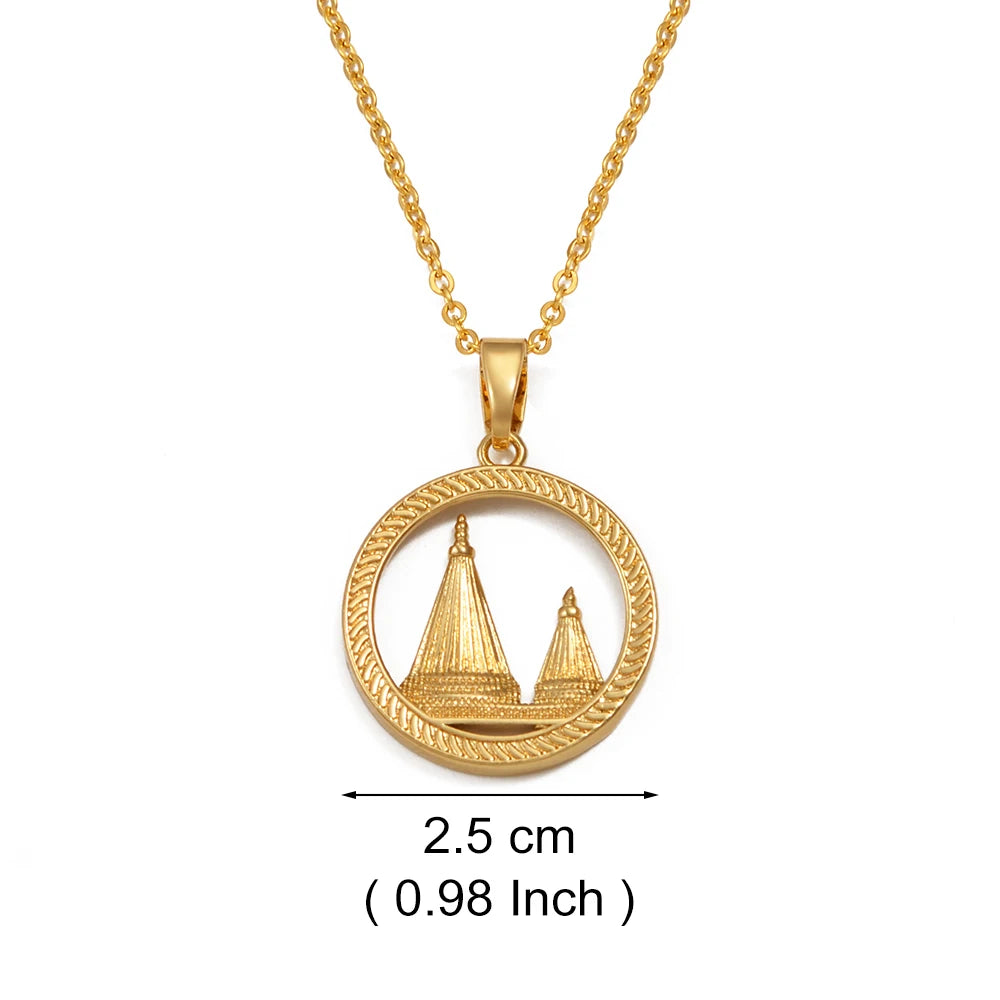 Round Yezidi Lalish Pendant Necklaces