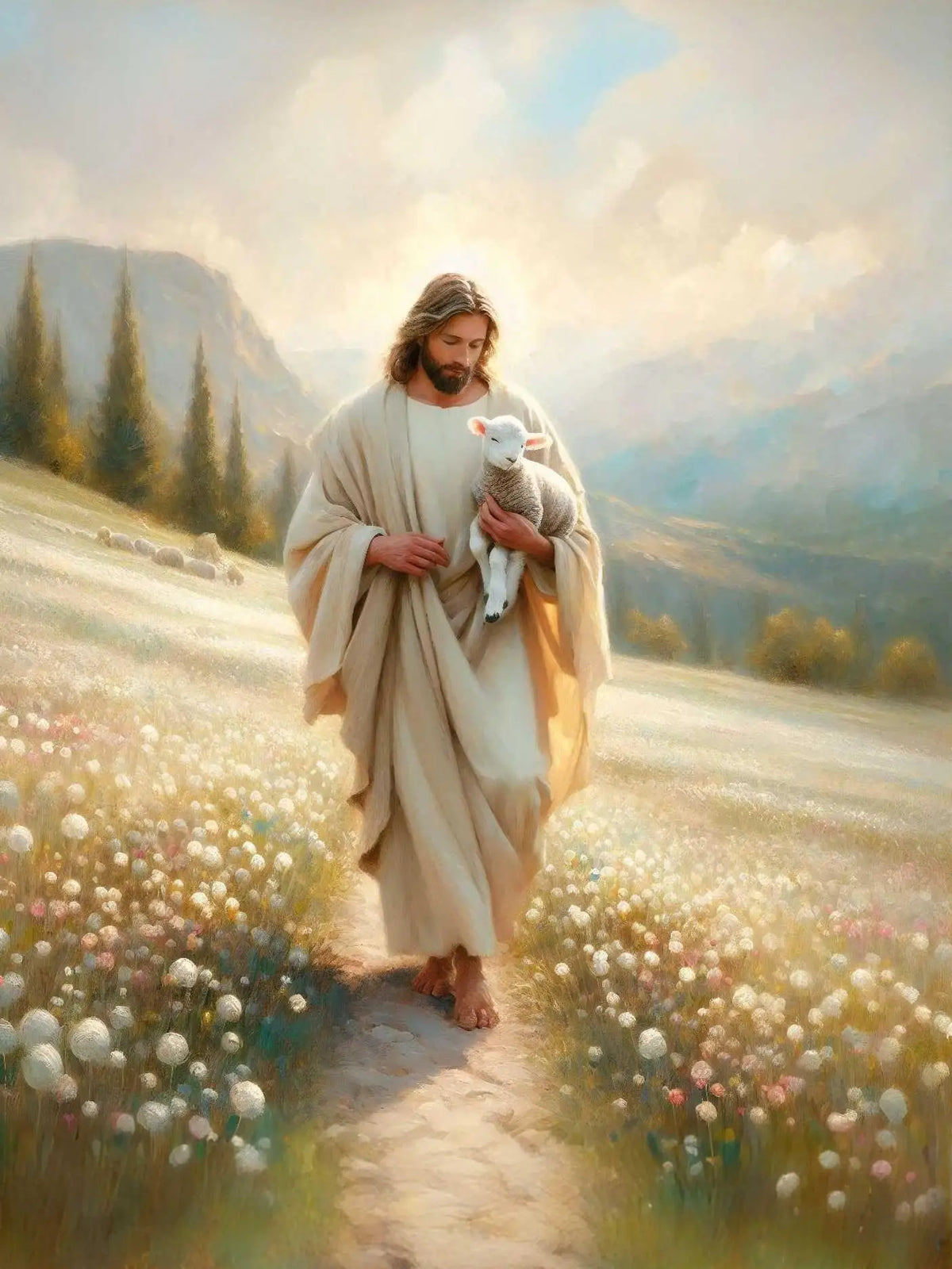 Jesus With Woman Christian Posters Savior