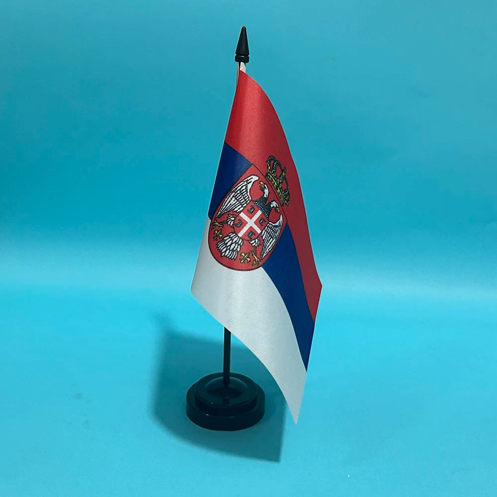 Office Desk Flag of Serbia