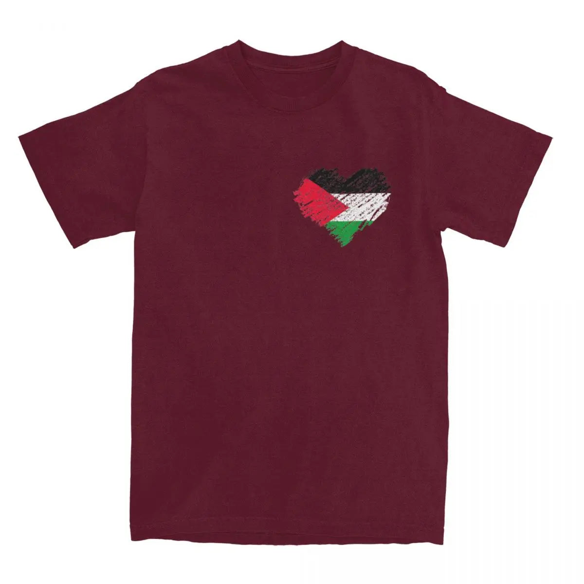 Palestine Heart Flag Vintage T Shirts