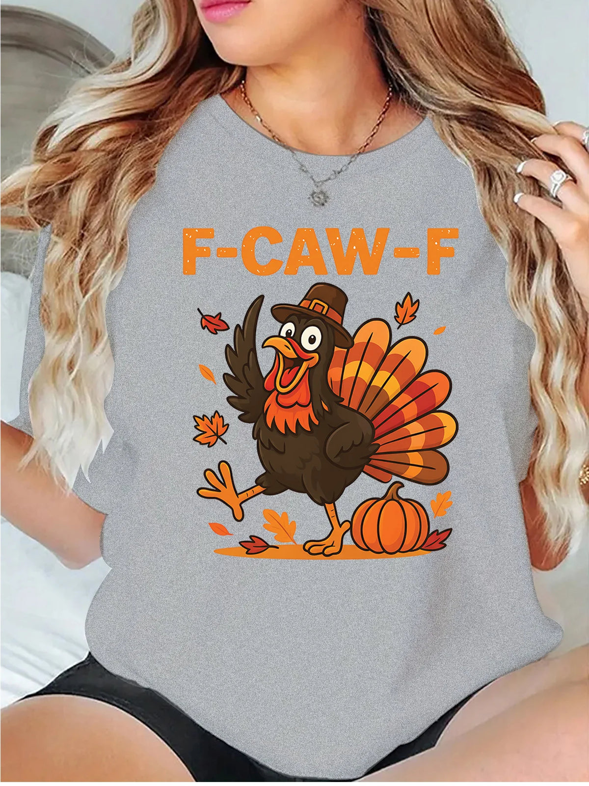 Thanksgiving Turkey Pilgrim Hat Graphic T Shirt