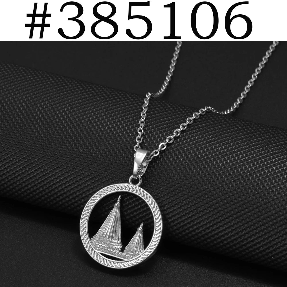 Round Yezidi Lalish Pendant Necklaces