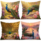 Peacock Pillowcase Decor