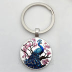 Beautiful Colorful Peacock Keychain