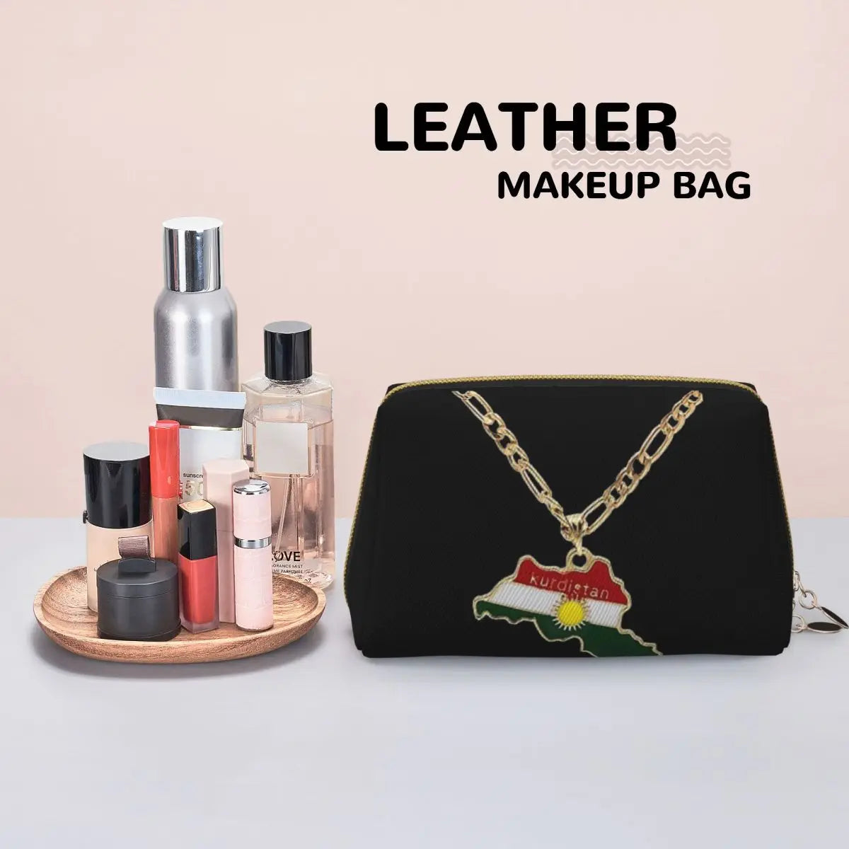 Kurdistan Flag Women Travel Makeup Organizer