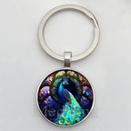 Beautiful Colorful Peacock Keychain