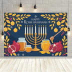 Happy Rosh Hashanah Backdrop Jewish New Year