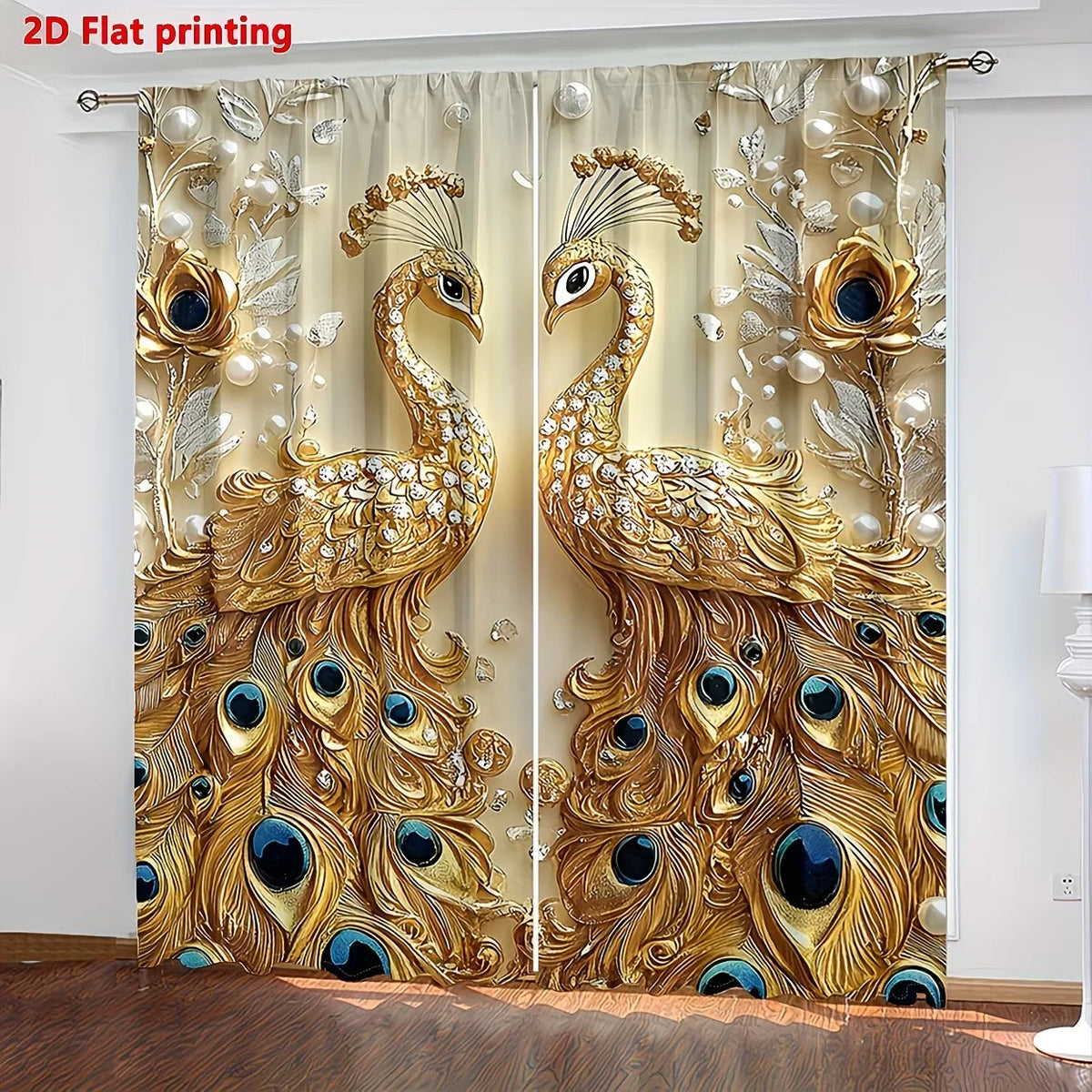 Peacock Curtain Drapes