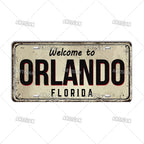 Welcome To USA City Car Plate