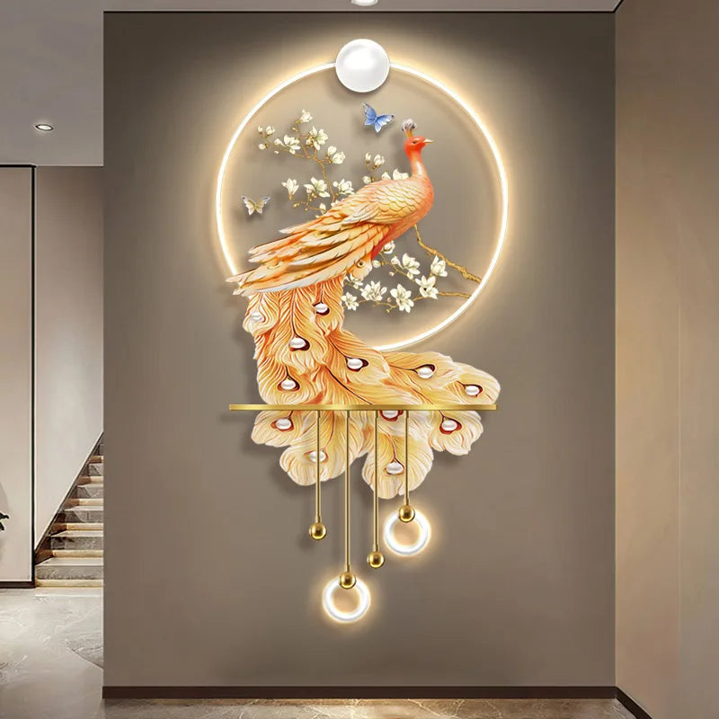 Modern Luxury Peacock Porch Light