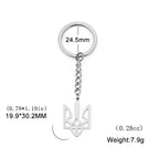 Ukraine National Emblem Keychain Ukrainian