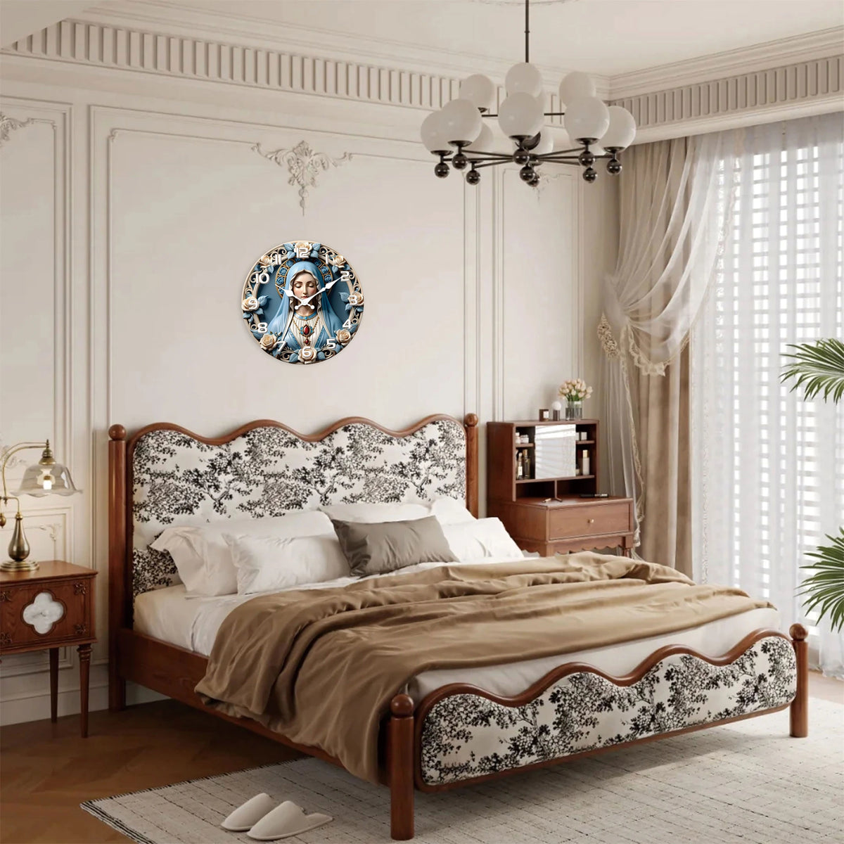 Virgin Mary Wall Clock