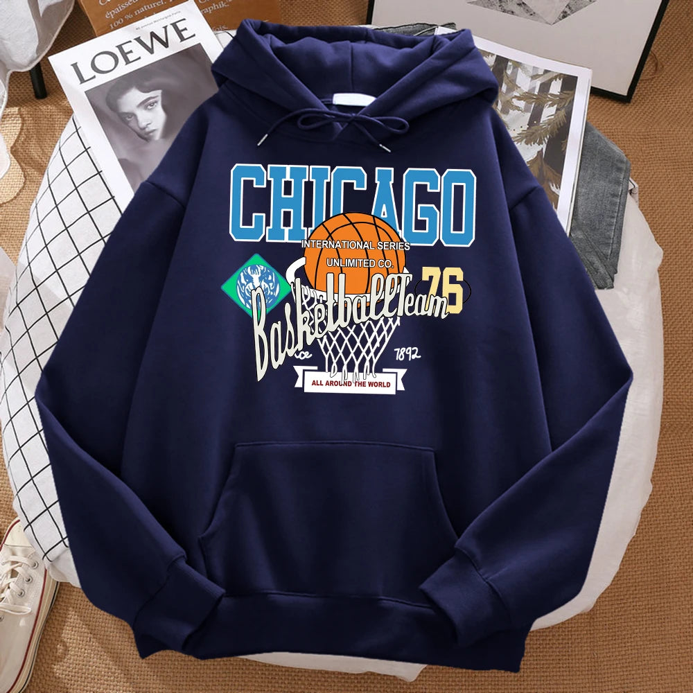 Chicago Basketball Team 76 All Around The World Hoody
