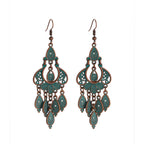Vintage Bronze Arrow Alloy Dangle Earrings