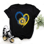 Ukraine Flag Sunflower