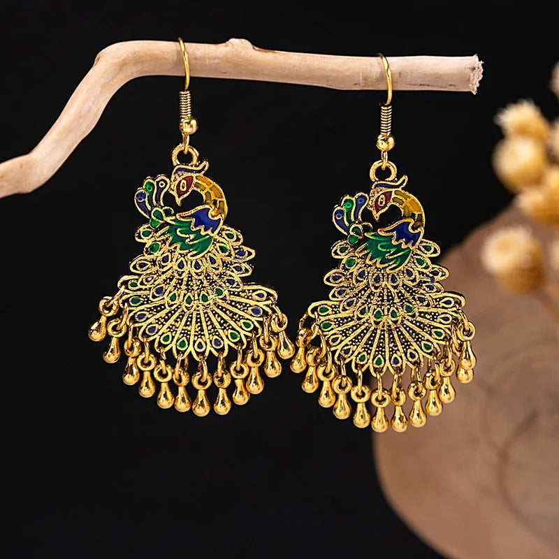 Peacock Earrings
