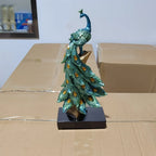 Peacock Decor Statue Sculpture