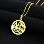 Stainless Steel Yazidi Lalish Peacock Necklace