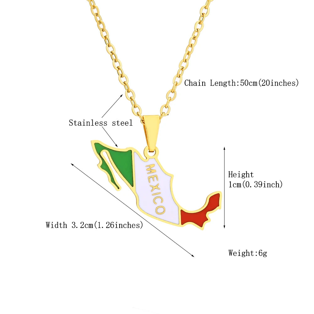 Mexico Map Pendant