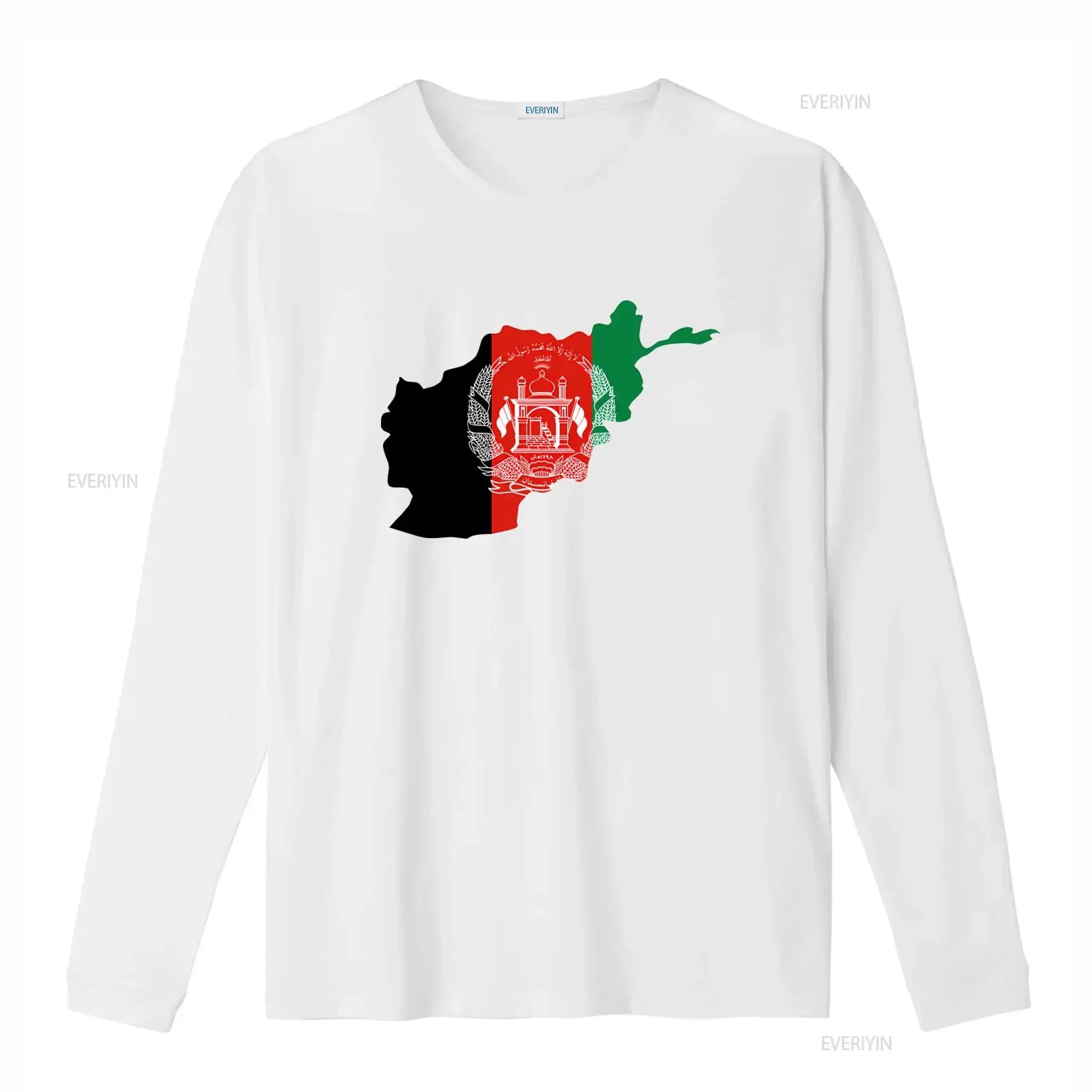 Afghanistan Flag Map Design T Shirt