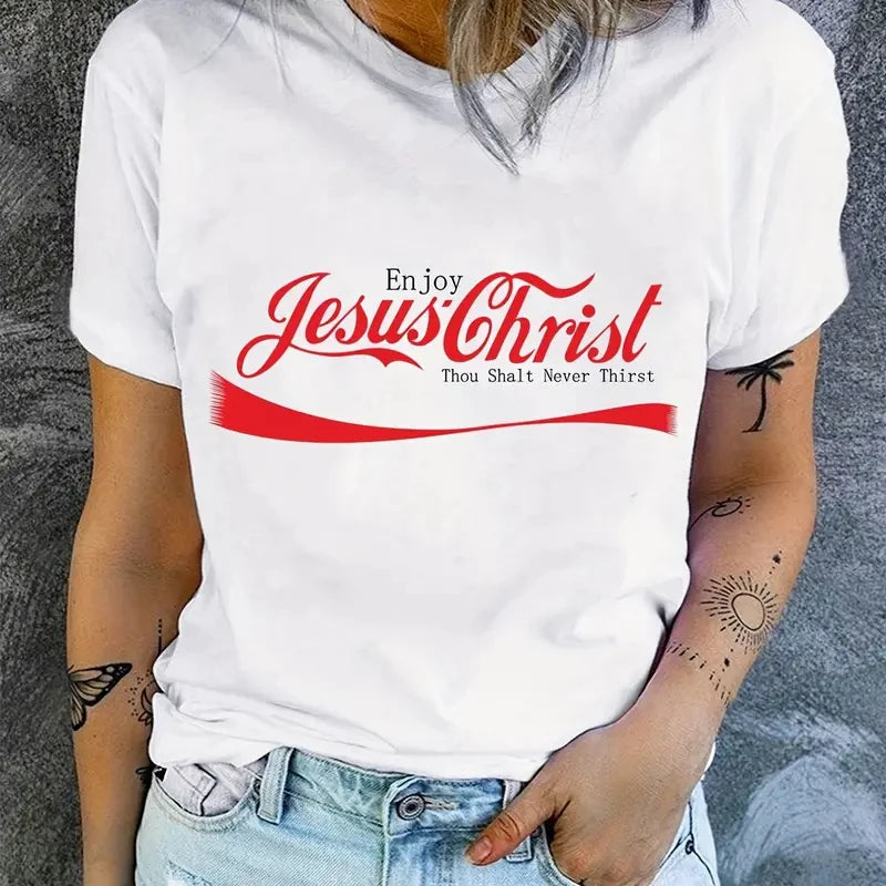 Jesus Enjoy christ Print T-Shirt