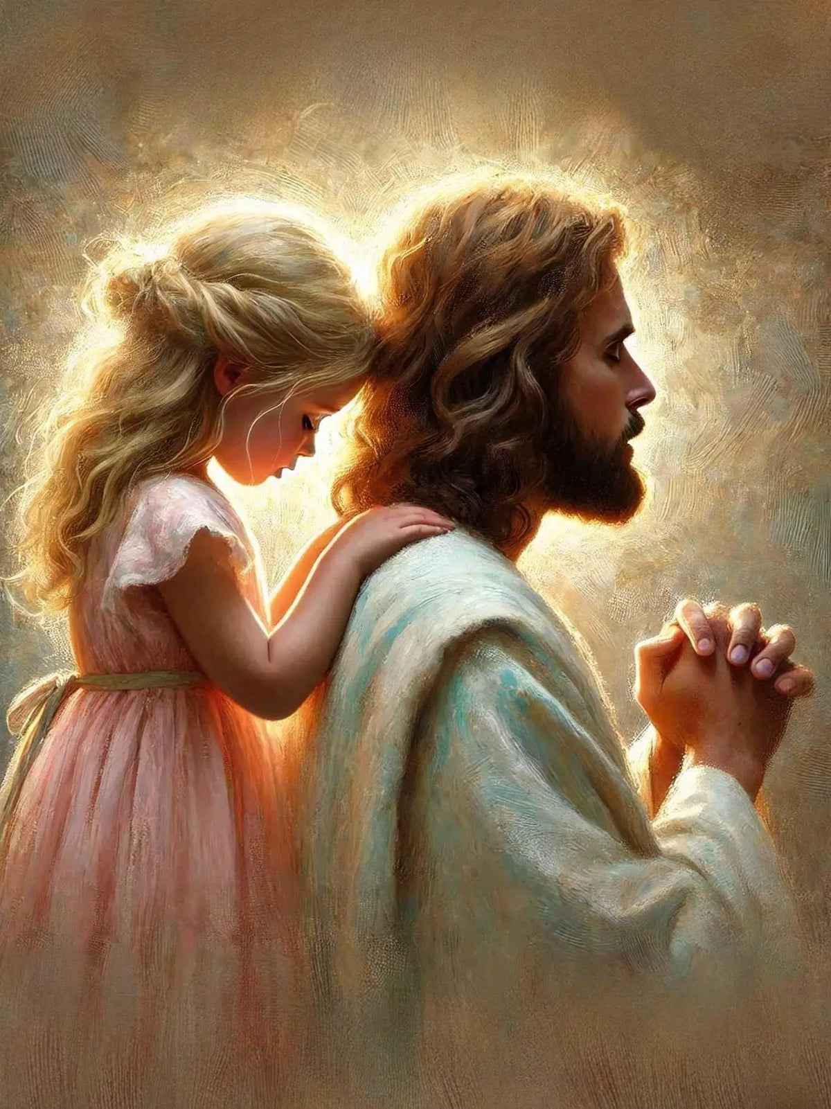 Jesus With Woman Christian Posters Savior