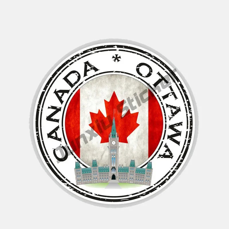 Canada Flag Sticker Map Skull Stickers Canadian Vinyl Decal Canada Maple Car Motorcycle Logo Decal Laptop Phone Tablet PVC Decor