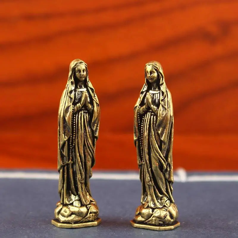 Brass Maria Figurine Pendant Brass Maria Figurine