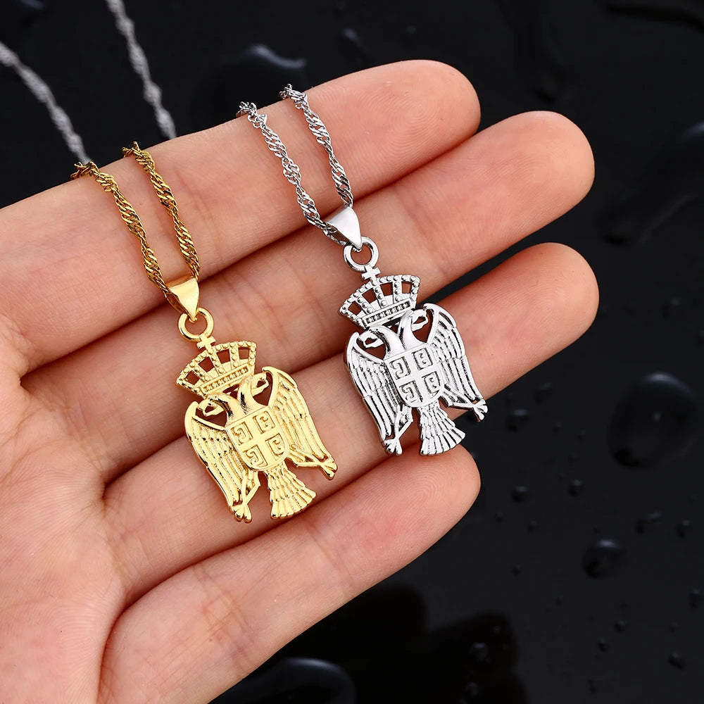 Sonya Eagle Pendant Necklace – Stainless Steel