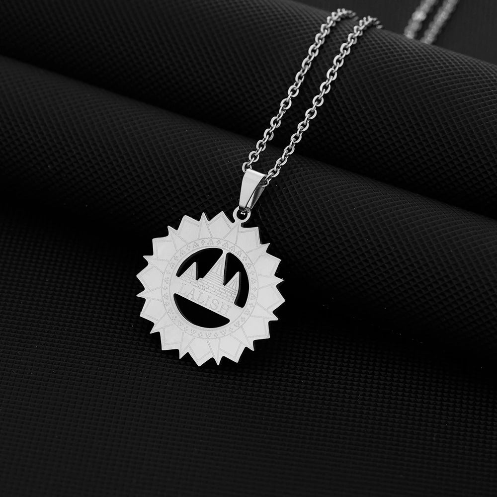 Stainless Steel Yazidi Lalish Peacock Necklace