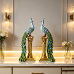 Luxury Couple Peacock Statue Sculpture