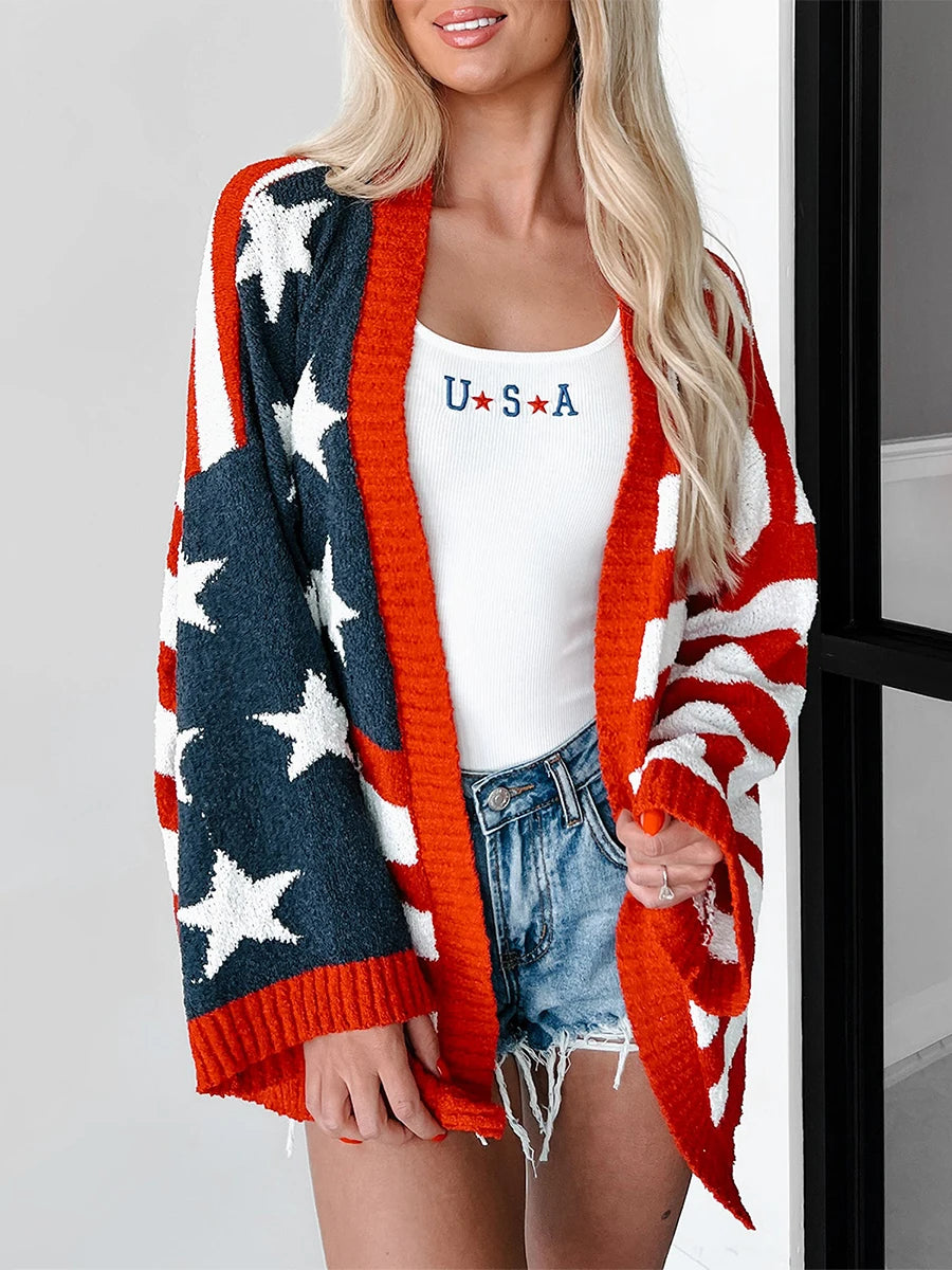 Women's USA Flag Sweaters