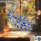 Gorgeous Crystal Peacock Figurine