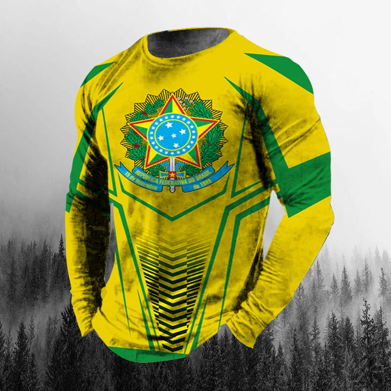 Brazil Flag 3D Print Tee
