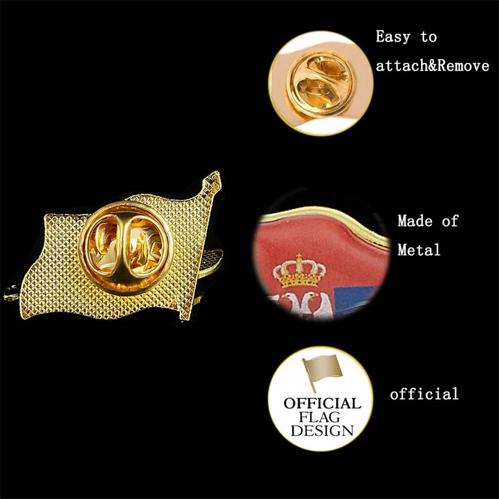 Serbia Flag Pin