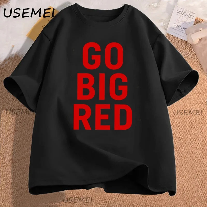 Go Big Red T Shirt Football