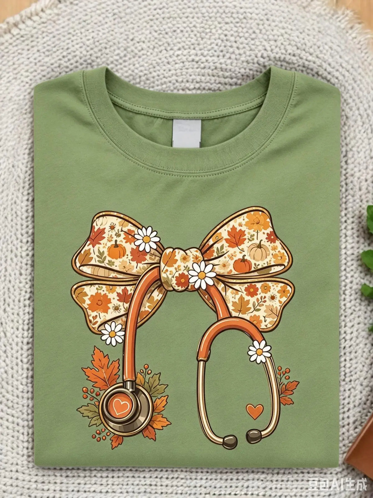 Thanksgiving Nurse Coquette Bow Sweatshirt