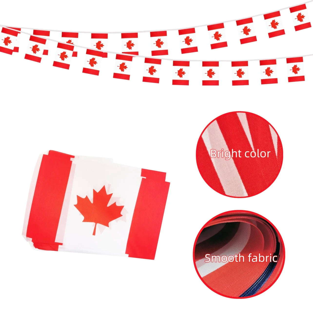 Canada Flag14x21cm 20/set Canada bunting flags canada Pennant String Banner Buntings Festival Party Holiday