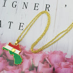 Kurdistan Map Pendant Necklaces