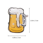 10pcs LED Brooches Pin Beer Mug Oktoberfest Pin